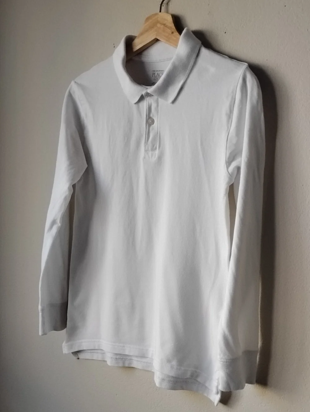 🌺💙 The Children's Place Size XL Long Sleeve Pique Polo White